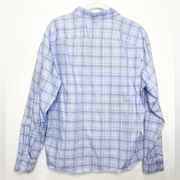 UNTUCKit Men's Button Up Shirt Pinord Style #40649 Size Large Blue Plaid Cotton - Picture 2 of 7